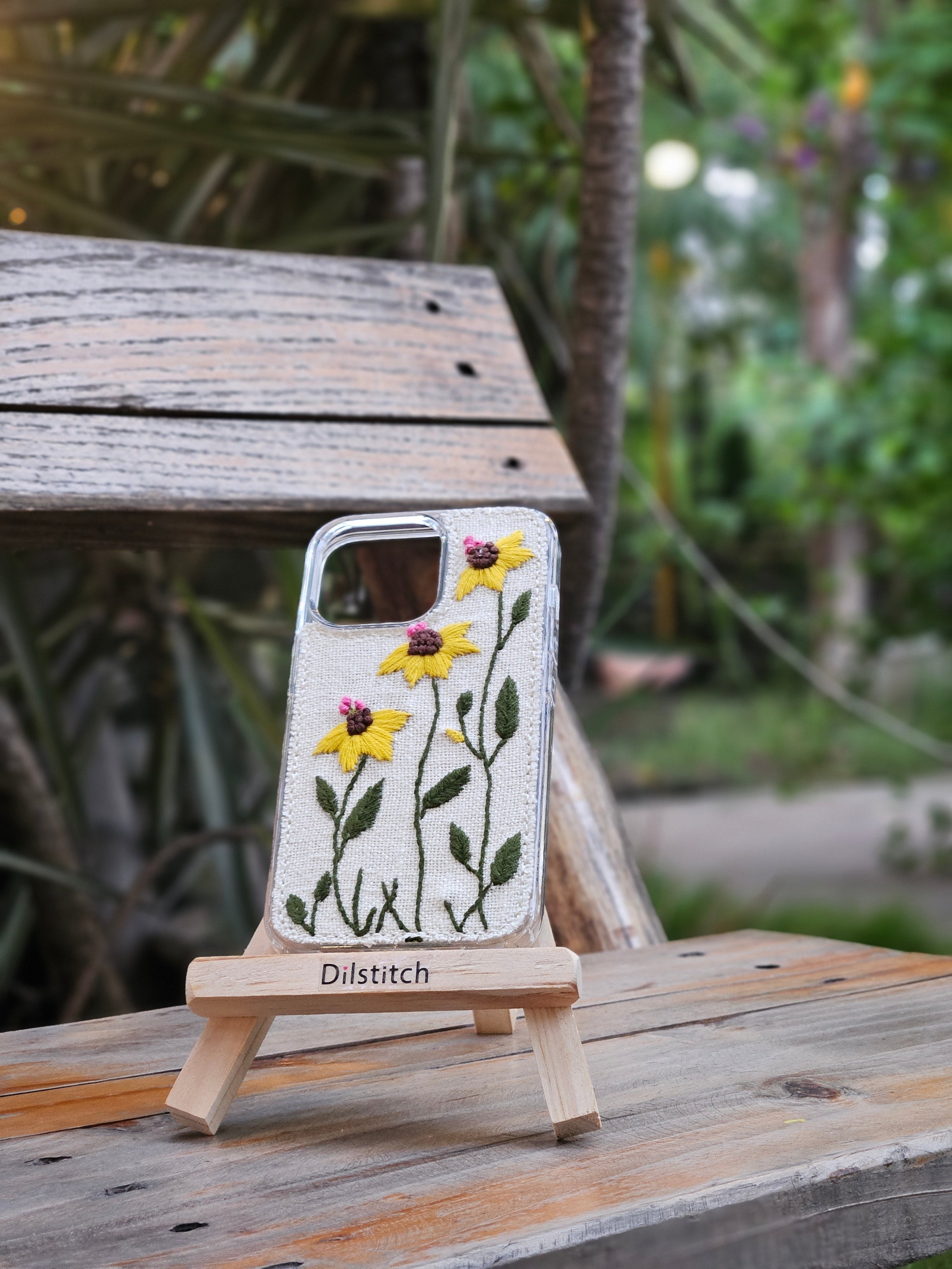 SF-1| Hand-Embroidered Sunflower outfit by DilStitch